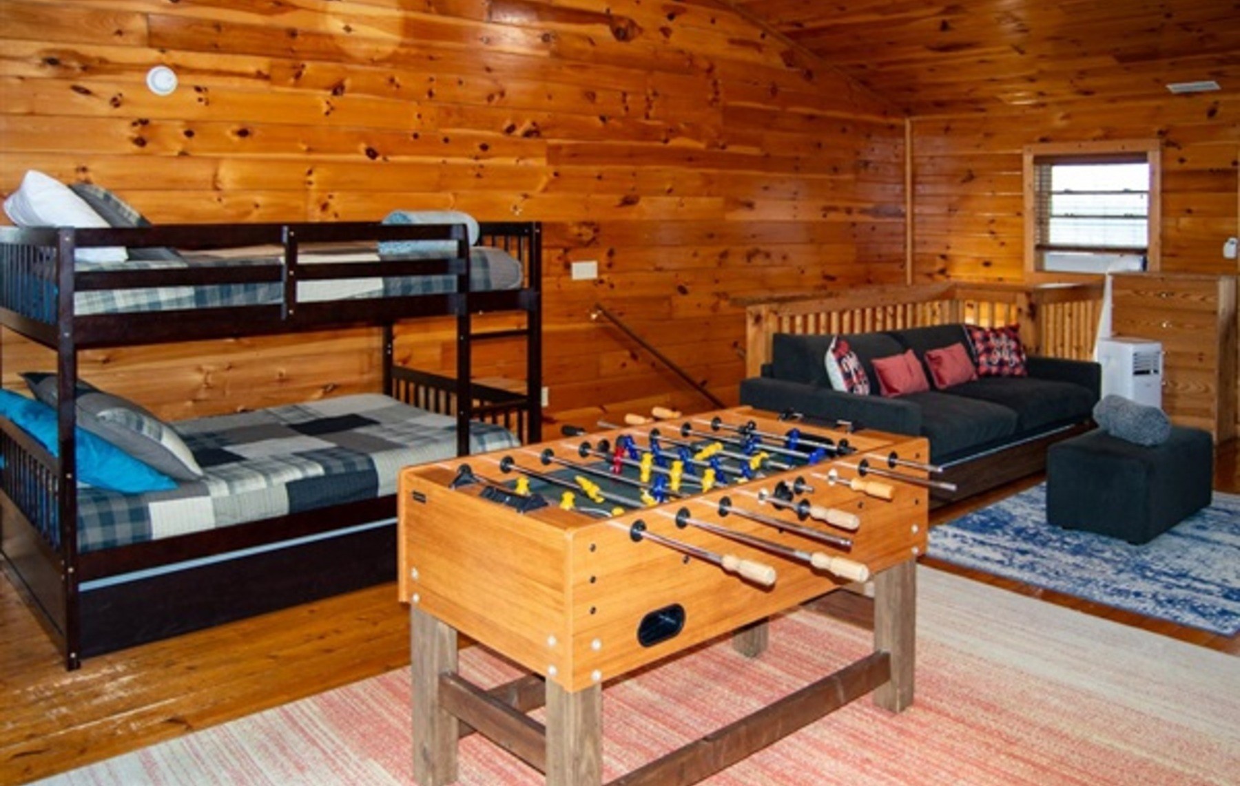 Bunk room with full bunk beds