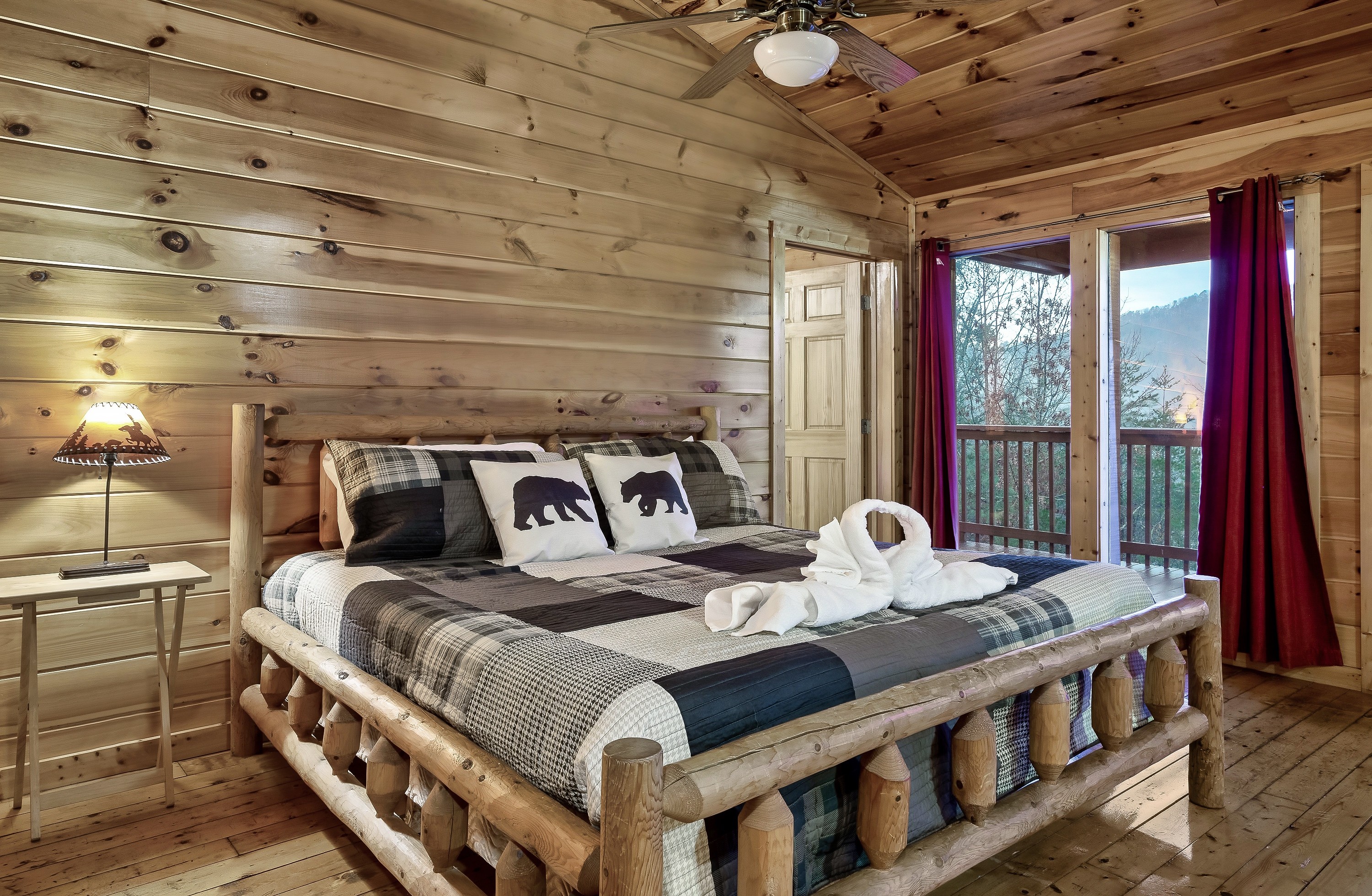 Bedroom 2 King Suite with mountain view